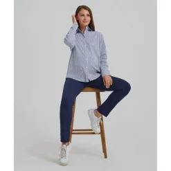 Discount Camisa premamá de rayas blancas y azules Premamá·Moda|Moda·Camisas Y Blusas