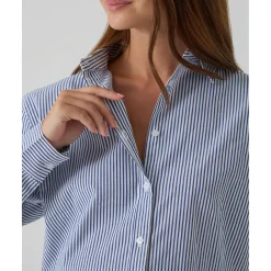 Discount Camisa premamá de rayas blancas y azules Premamá·Moda|Moda·Camisas Y Blusas