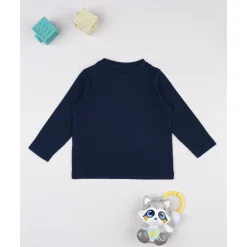 Sale Camiseta azul “Happy friends” para niño Niño·Bebé Niño 3-36 Meses|Bebé Niño 3-36 Meses·Camisas Y Camisetas