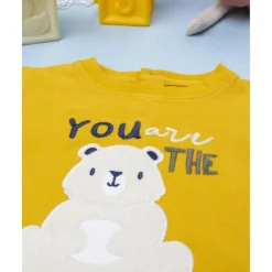 Camiseta bebé amarilla con estampado osito Niño·Bebé Niño 3-36 Meses|Bebé Niño 3-36 Meses·Camisas Y Camisetas