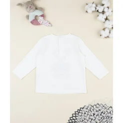 Hot Camiseta bebé blanca con oso Teddy Niño·Bebé Niño 3-36 Meses|Bebé Niño 3-36 Meses·Camisas Y Camisetas