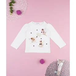 Outlet Camiseta blanca con hadas para niña Niña·Niña 2-10 Años|Niña 2-10 Años·Camisas Y Camisetas