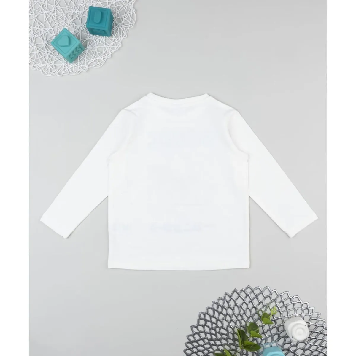 Camiseta blanca de manga larga para niño con estampado de Sonic*Prenatal Online