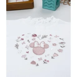 Camiseta blanca de niña con estampado de Minnie*Prenatal Online