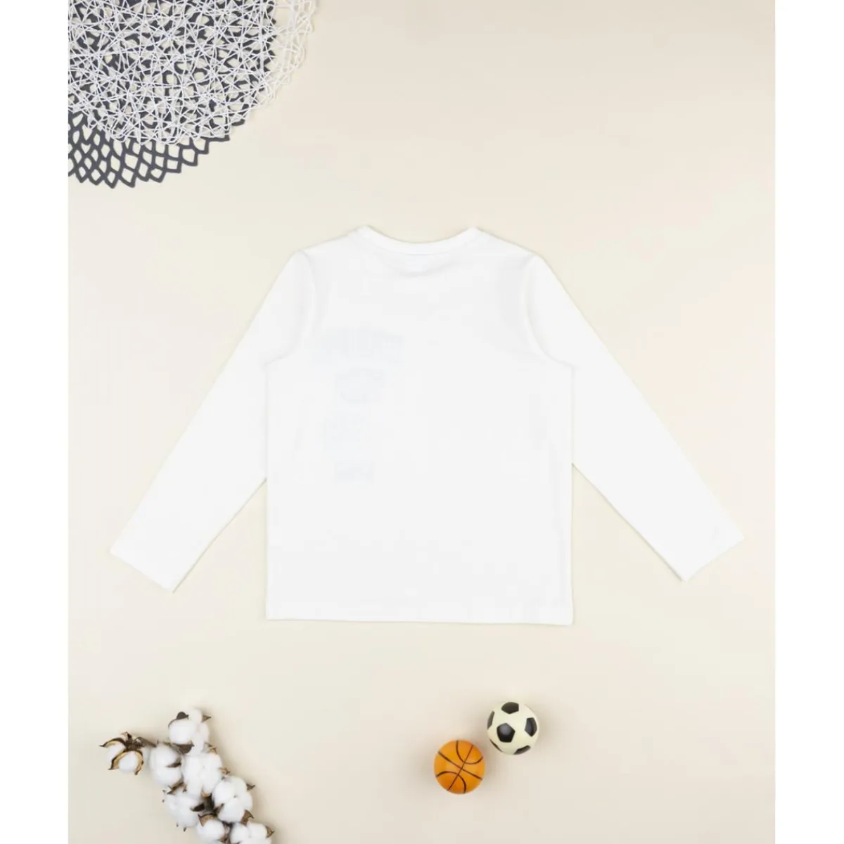 Camiseta blanca “Wood” para niño*Prenatal Best