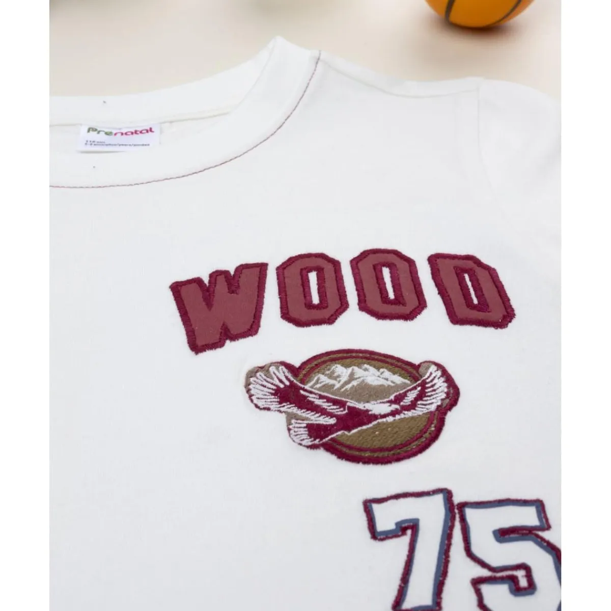 Camiseta blanca “Wood” para niño*Prenatal Best