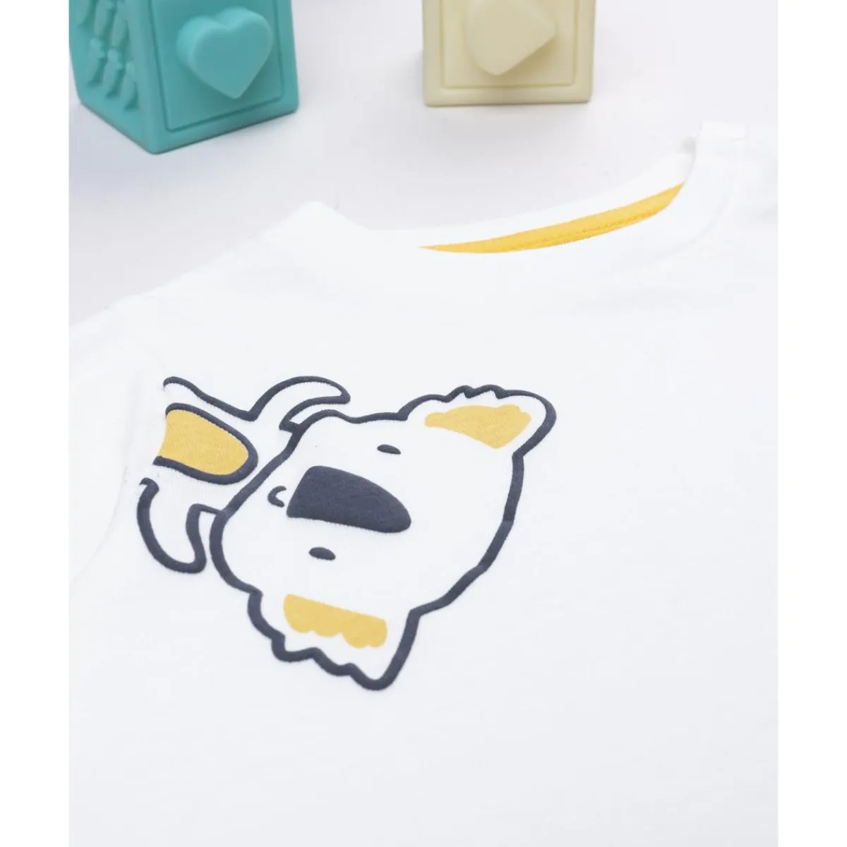 Camiseta blanca “You make me happy” para niño Niño·Bebé Niño 3-36 Meses|Bebé Niño 3-36 Meses·Camisas Y Camisetas