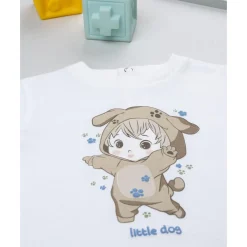 Camiseta de bebé blanca Little Friends*Prenatal Clearance