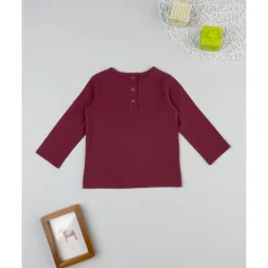 Camiseta de niña burdeos Lady Dog*Prenatal Hot