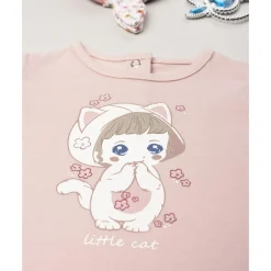 Outlet Camiseta de niña rosa con estampado Oeko-Tex Recién Nacido·Ropa Y Accesorios|Ropa Y Accesorios·Camisetas