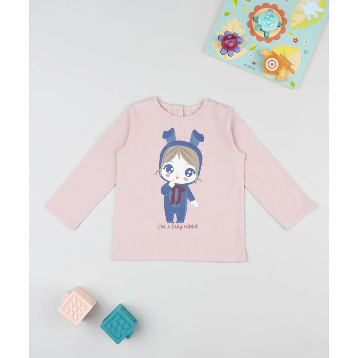 Camiseta de niña rosa Lady Rabbit*Prenatal Best