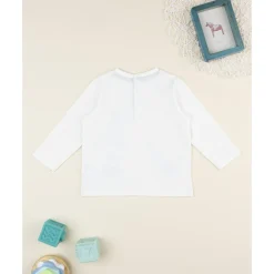 Camiseta de niño blanca con estampado de perritos*Prenatal Hot