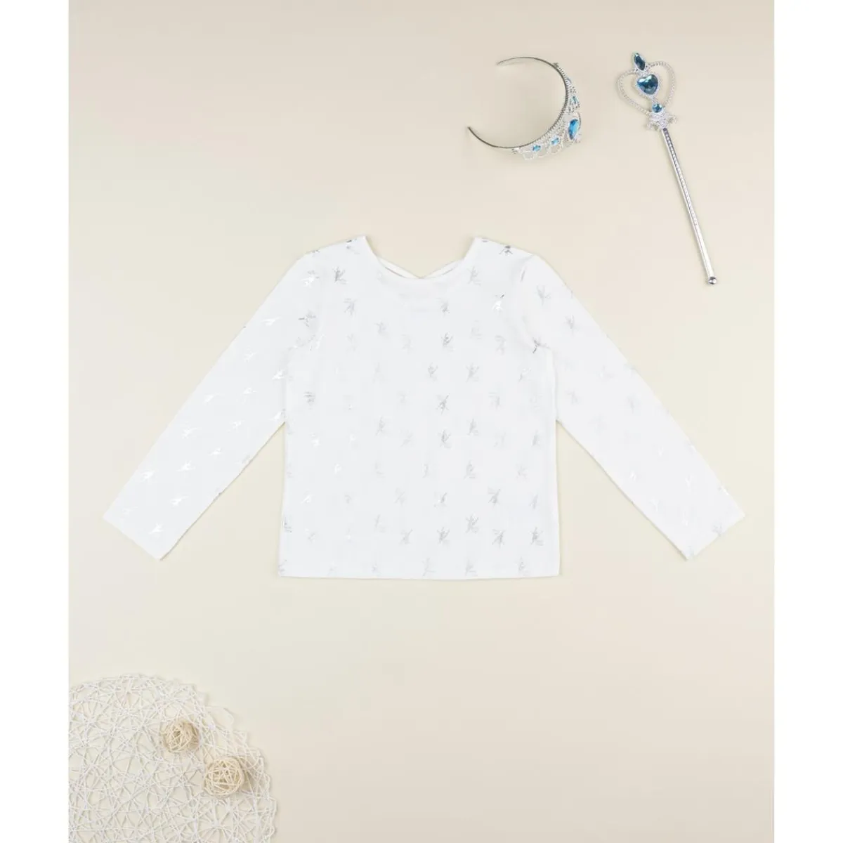 Camiseta niña blanca bailarinas allover*Prenatal Best