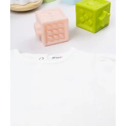 Camiseta niña blanca canalé*Prenatal Clearance