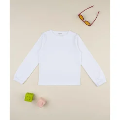 New Camiseta niña blanca de manga larga Niña·Niña 2-10 Años|Niña 2-10 Años·Camisas Y Camisetas