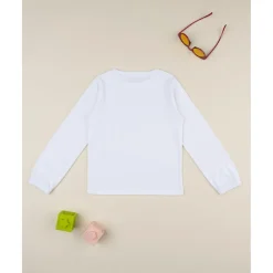 New Camiseta niña blanca de manga larga Niña·Niña 2-10 Años|Niña 2-10 Años·Camisas Y Camisetas