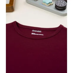 Outlet Camiseta niña burdeos de manga larga Niña·Niña 2-10 Años|Niña 2-10 Años·Camisas Y Camisetas