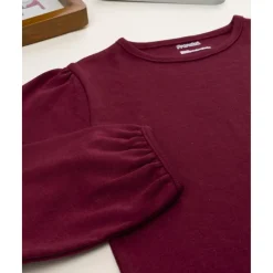 Outlet Camiseta niña burdeos de manga larga Niña·Niña 2-10 Años|Niña 2-10 Años·Camisas Y Camisetas