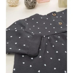 Camiseta niña gris con corazones*Prenatal Hot