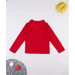 Camiseta niña roja cuello alto*Prenatal Sale