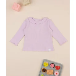 Sale Camiseta niña rosa con cuello Recién Nacido·Ropa Y Accesorios|Ropa Y Accesorios·Camisetas