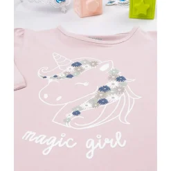 Camiseta niña rosa con unicornio*Prenatal Outlet