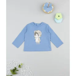 Sale Camiseta niño azul “Little Bear” manga larga Recién Nacido·Ropa Y Accesorios|Ropa Y Accesorios·Camisetas