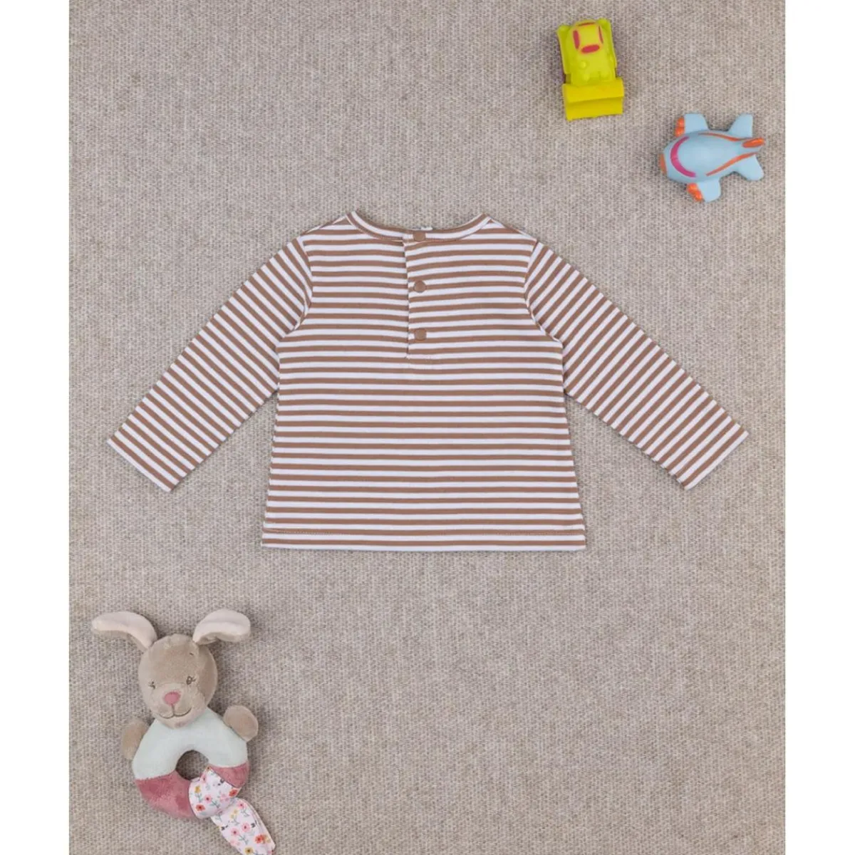 Camiseta niño marrón con bolsillo*Prenatal Best