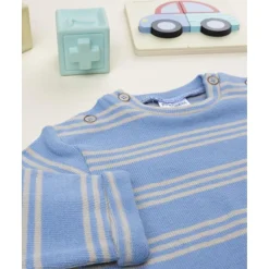 Online Camiseta niño rayas azul y gris Recién Nacido·Ropa Y Accesorios|Ropa Y Accesorios·Punto