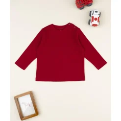 Clearance Camiseta roja de manga larga para niño Niño·Bebé Niño 3-36 Meses|Bebé Niño 3-36 Meses·Camisas Y Camisetas
