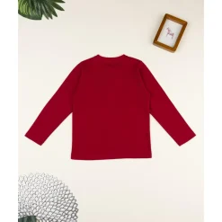 Camiseta roja de manga larga para niño*Prenatal