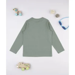 New Camiseta verde con estampado de dinosaurio Niño·Niño 2-10 Años|Niño 2-10 Años·Camisas Y Camisetas
