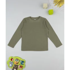 Outlet Camiseta verde de manga larga para niño Niño·Niño 2-10 Años|Niño 2-10 Años·Camisas Y Camisetas