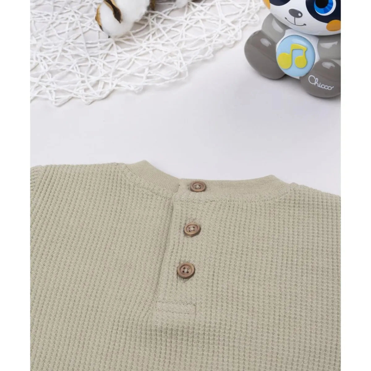 Sale Camiseta waffle marrón de manga larga para niño Niño·Bebé Niño 3-36 Meses|Bebé Niño 3-36 Meses·Camisas Y Camisetas