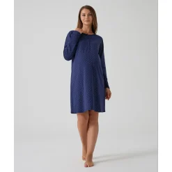 Online Camisón azul con estampado de lunares Premamá·Íntimo Y Noche|Íntimo Y Noche·Pijamas Y Camisones