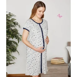Camisón de maternidad con estampado de corazones*Prenatal