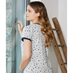 Camisón de maternidad con estampado de corazones*Prenatal