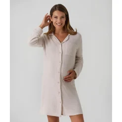 Clearance Camisón premamá beige efecto tricot Premamá·Íntimo Y Noche|Íntimo Y Noche·Pijamas Y Camisones