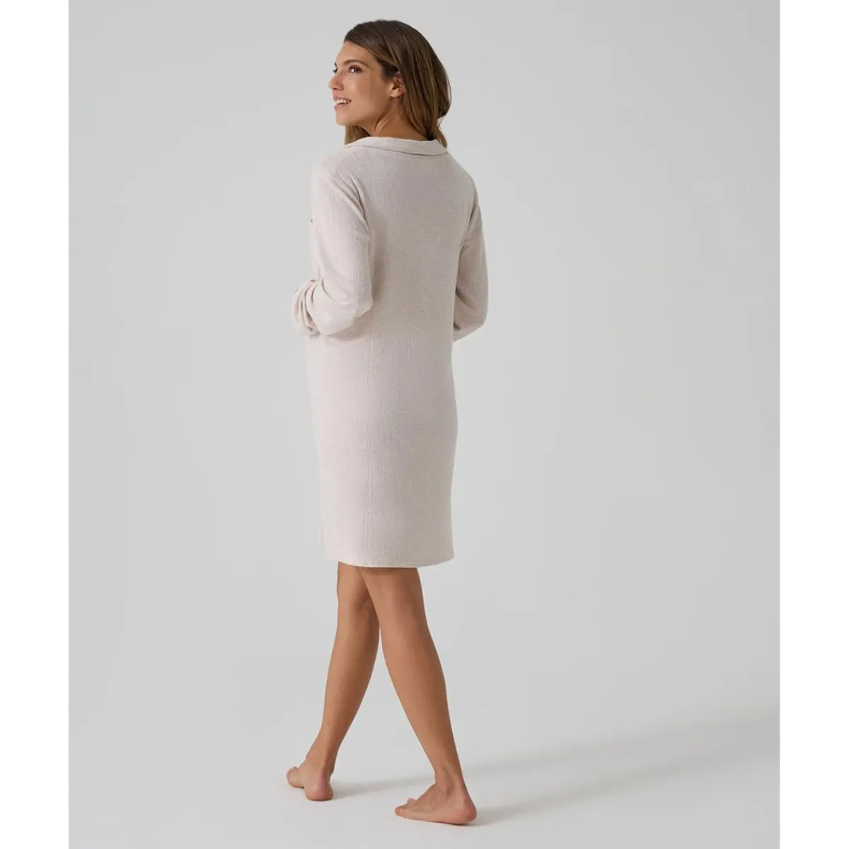 Clearance Camisón premamá beige efecto tricot Premamá·Íntimo Y Noche|Íntimo Y Noche·Pijamas Y Camisones