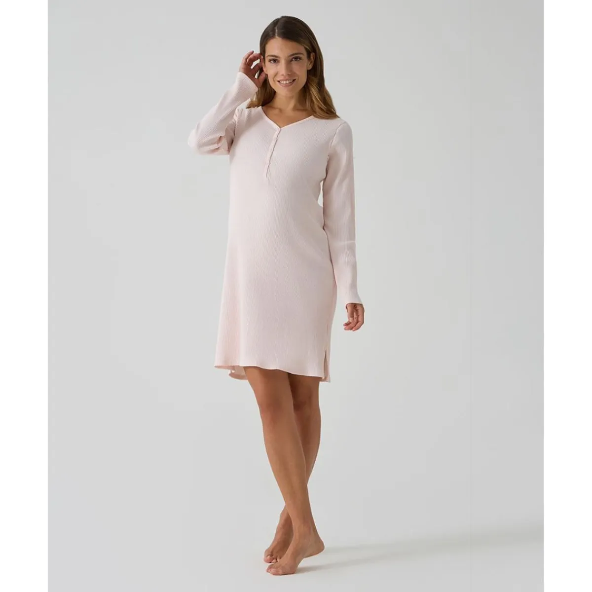 Hot Camisón premamá rosa a rayas Premamá·Íntimo Y Noche|Íntimo Y Noche·Pijamas Y Camisones