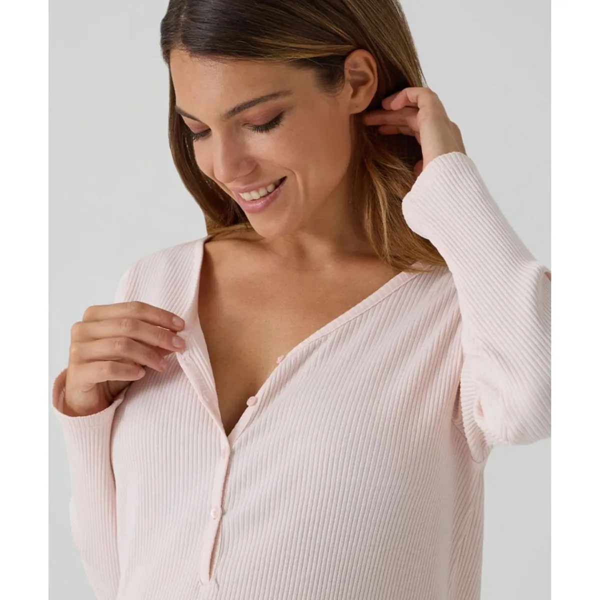 Hot Camisón premamá rosa a rayas Premamá·Íntimo Y Noche|Íntimo Y Noche·Pijamas Y Camisones