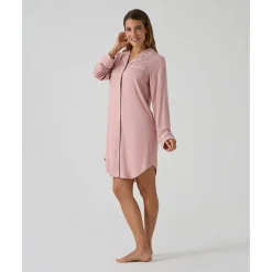 New Camisón premamá y de lactancia rosa con botones Premamá·Íntimo Y Noche|Íntimo Y Noche·Pijamas Y Camisones