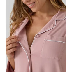 New Camisón premamá y de lactancia rosa con botones Premamá·Íntimo Y Noche|Íntimo Y Noche·Pijamas Y Camisones