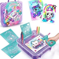 Best - Gabbys Dollhouse - Maletín de Actividades Creativas con Spray ㅤ Arte Y Manualidades