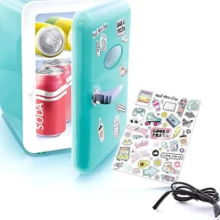 Outlet Canal Toys - Mini nevera mixta verde azulado de 4 L ㅤ Electrónicos