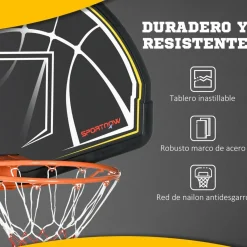 Canasta de Baloncesto bicolor para puerta o pared*Outsunny New