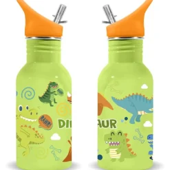 New Cantimplora acero inoxidable Dino Water Revolution 500 ml Material Escolar