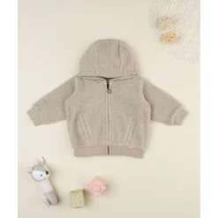 Discount Cardigan bebé beige con capucha efecto peluche Niño·Bebé Niño 3-36 Meses|Bebé Niño 3-36 Meses·Jerséis Y Cardigans