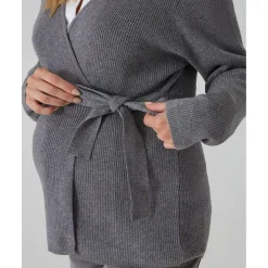 Cardigan cruzado gris premamá*Prenatal