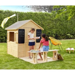 Casa de madera infantil con pizarra Grace Casas